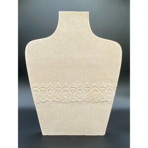 Poly-Resin Tan Necklace Display by Artisan De Luxe Home Great Condition